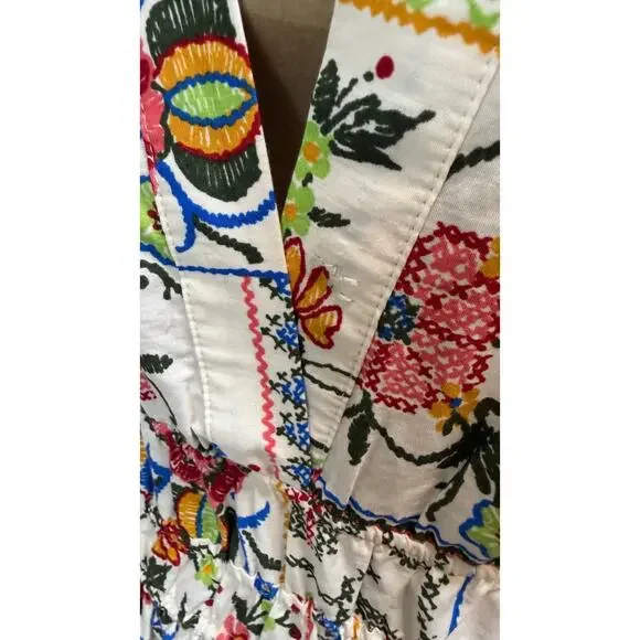 Anthropologie Maxi Dress Somerset 100% Cotton Floral Print size Small - Picture 5 of 10